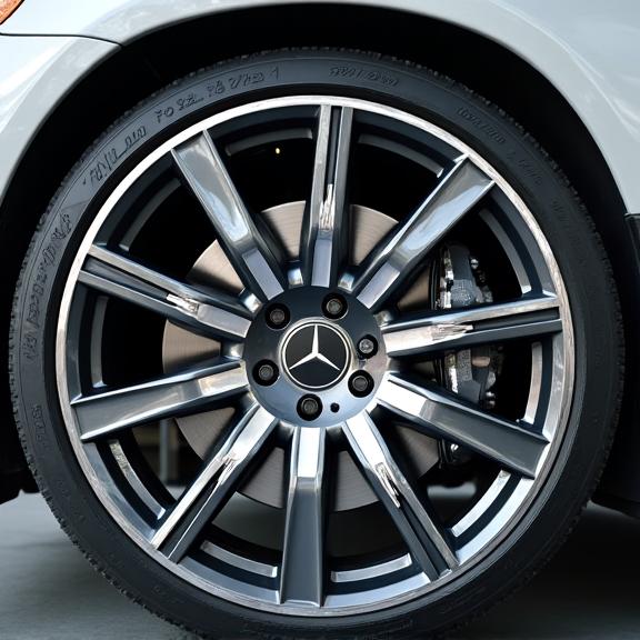 新品同様に輝くメルセデス・ベンツのホイール